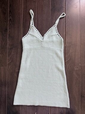 American Eagle Outfitters Mint Crochet Knit Tank